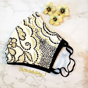 Metallic Face Mask Filter Reversible 3 Layers